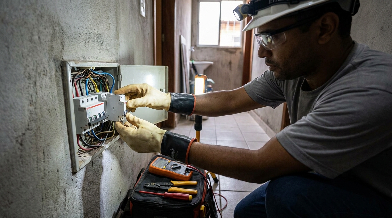 Instalacao de disjuntor profissional em Ponta Grossa‑PR