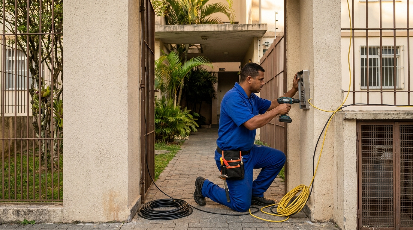 Instalacao de interfone profissional em Ponta Grossa‑PR