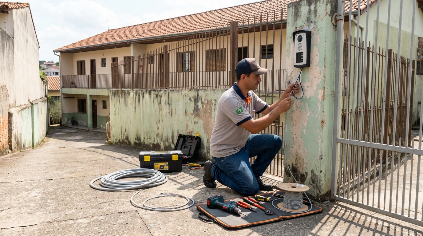 Instalacao de interfone residencial em Ponta Grossa‑PR
