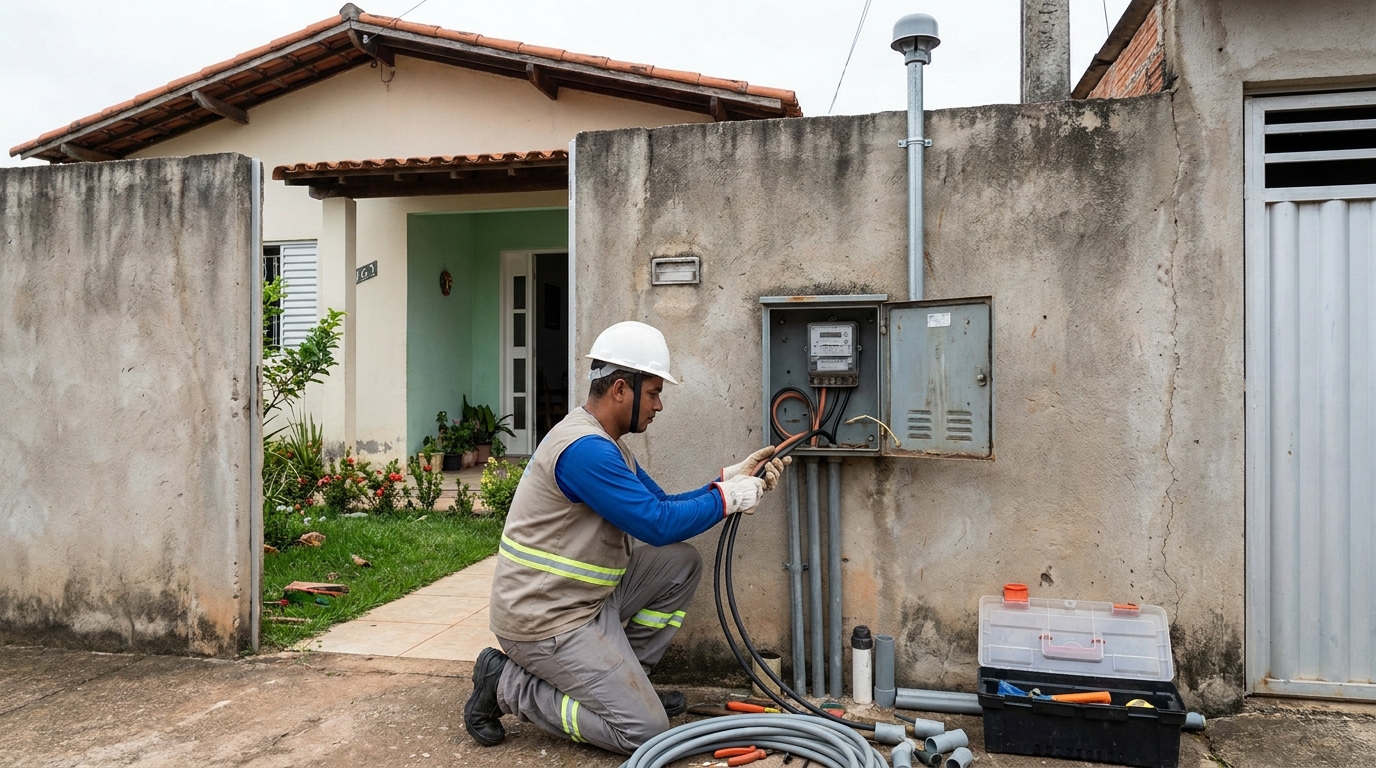 Instalacao de padrao de energia em Ponta Grossa‑PR