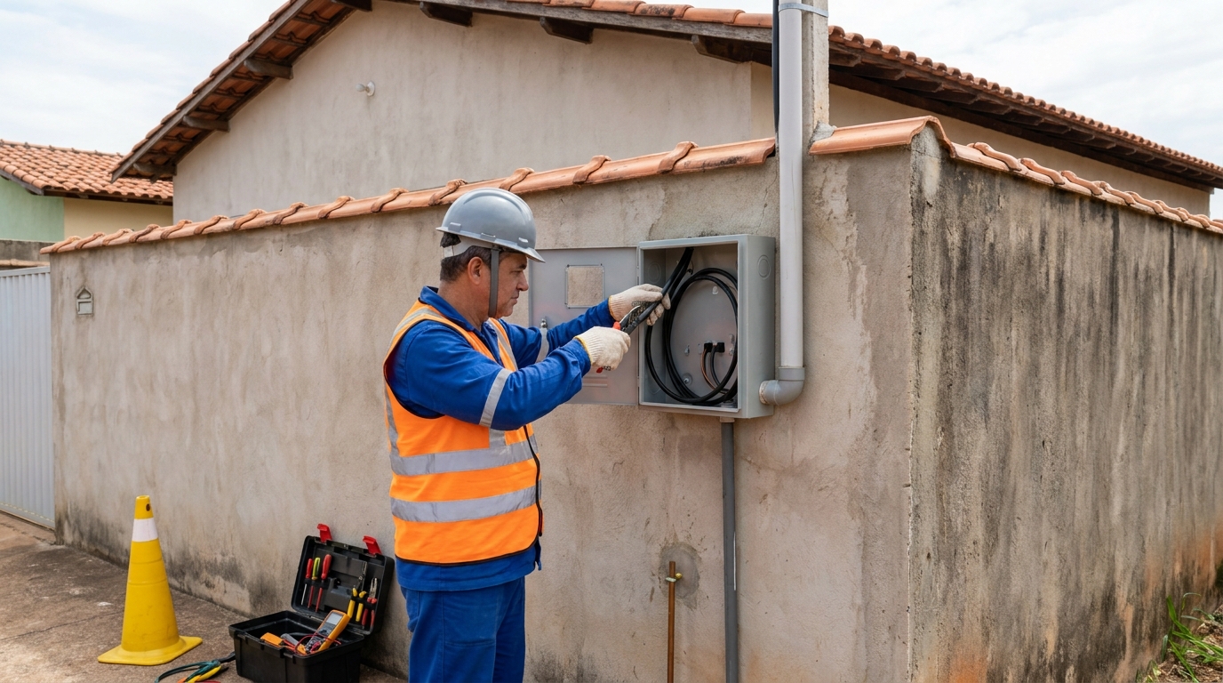 Instalacao de padrao de energia profissional em Ponta Grossa‑PR