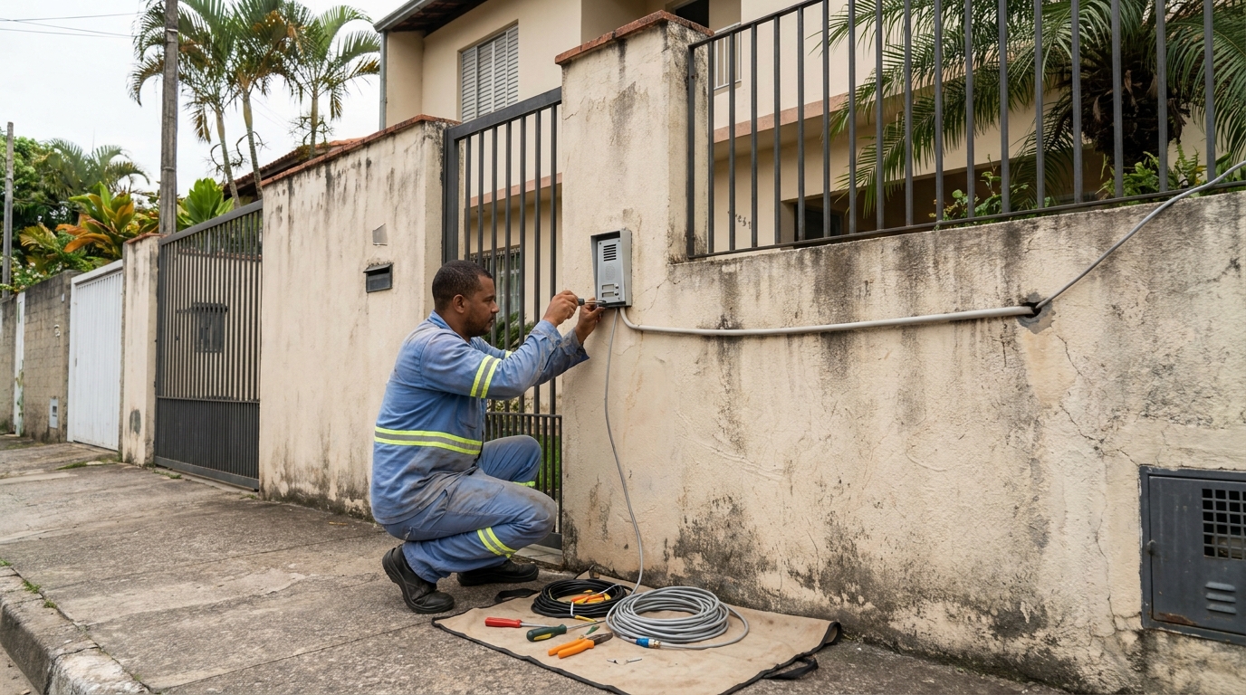 Instalacao de video porteiro em Ponta Grossa‑PR