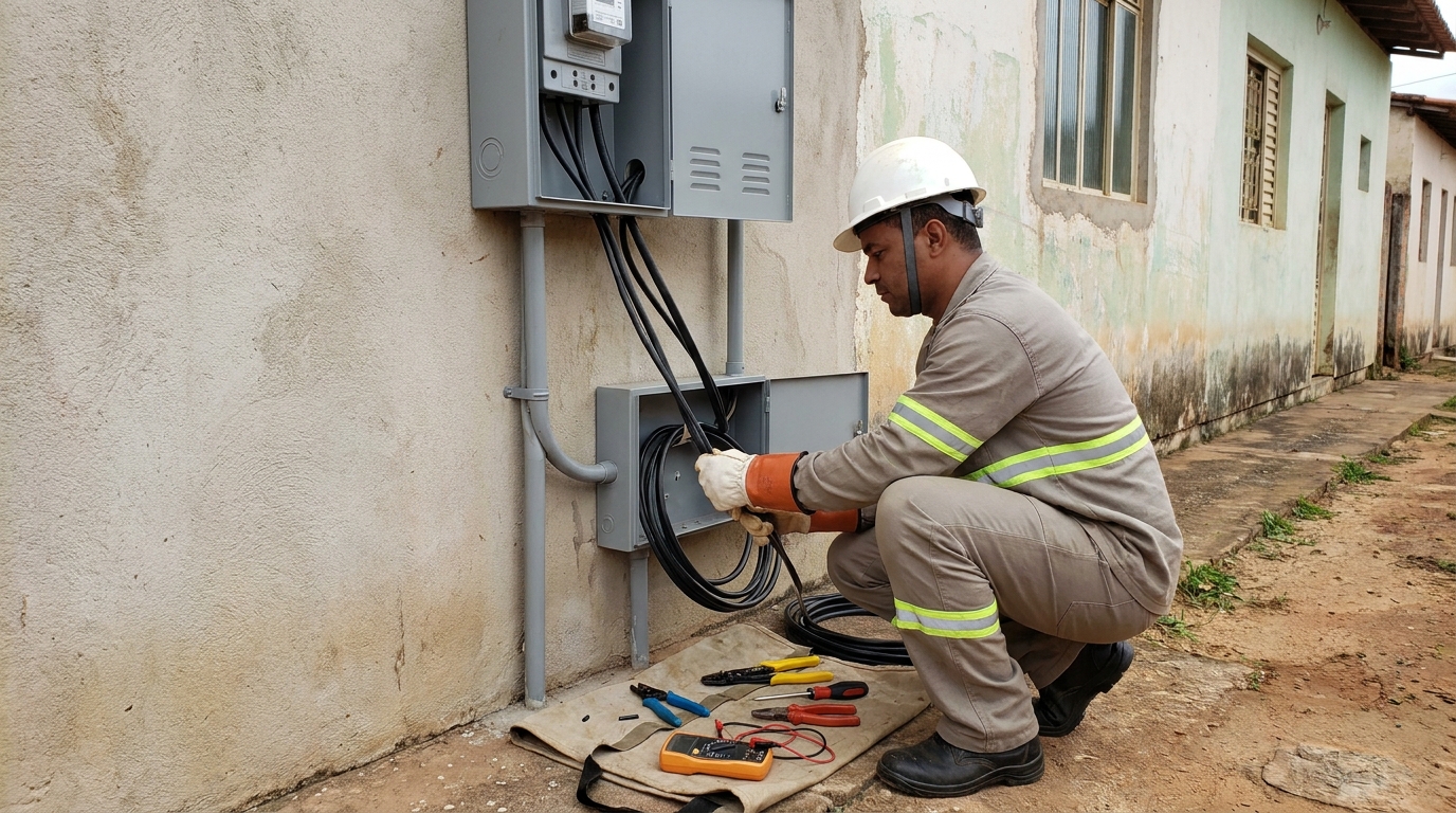 Troca de padrao de energia em Ponta Grossa‑PR